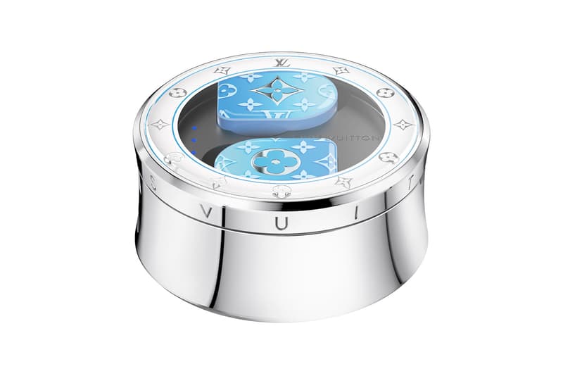 louis vuitton horizon wireless monogram earphones blue colorway virgil abloh