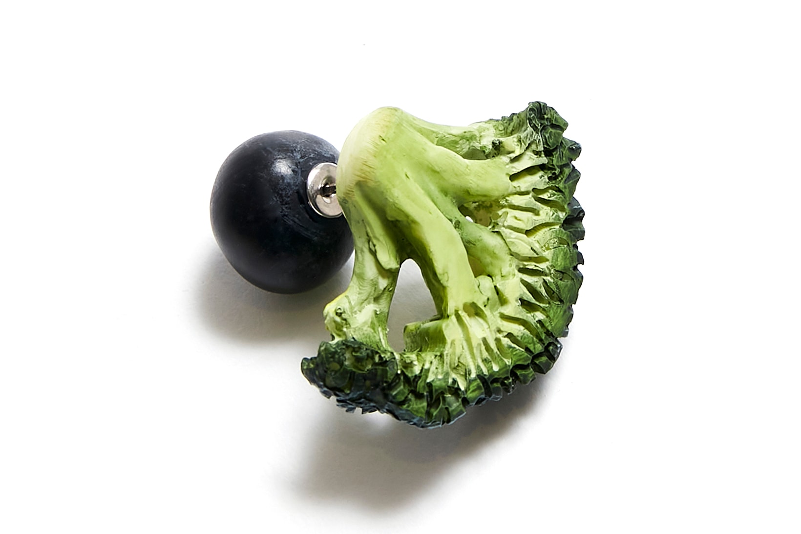 Maison Margiela Fruit Vegetable Jewelry Fresh Market Broccoli Earring Currant Brooch
