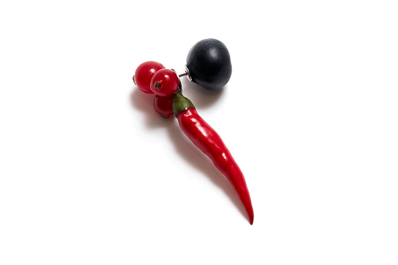 Maison Margiela Fruit Vegetable Jewelry Fresh Market Broccoli Earring Currant Brooch