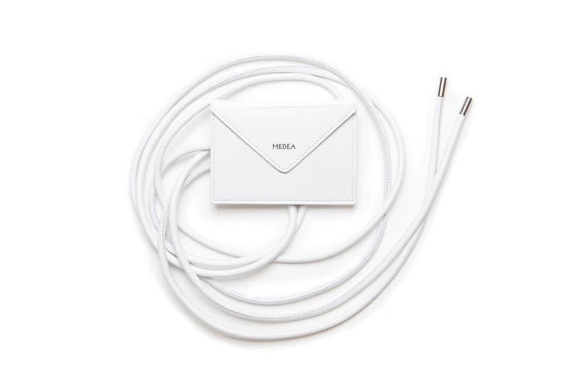 Medea Belt Wallet Leather Strap White Italian Designer Brand