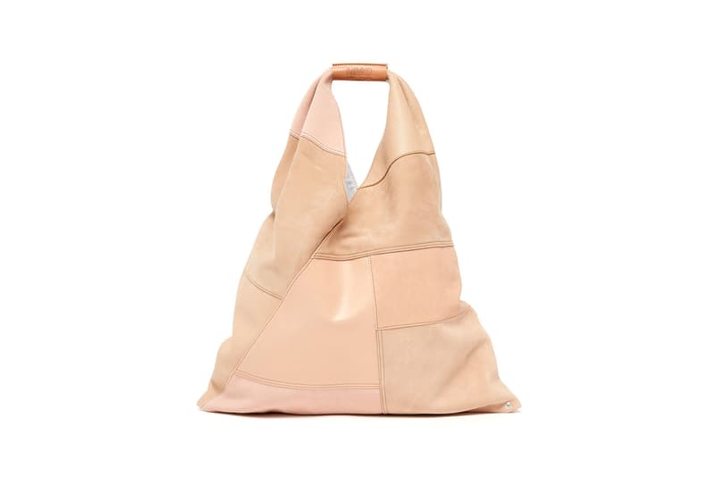 mm6 maison margiela upcycled patchwork spring summer 2021 collection sustainable boots bags