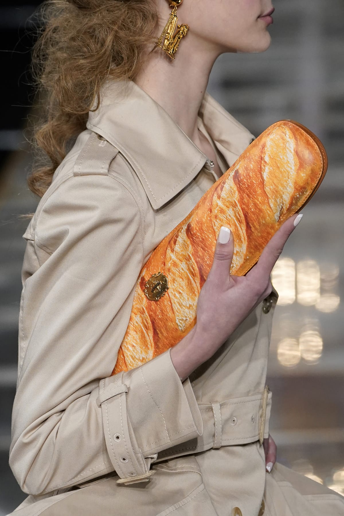 baguette bread purse