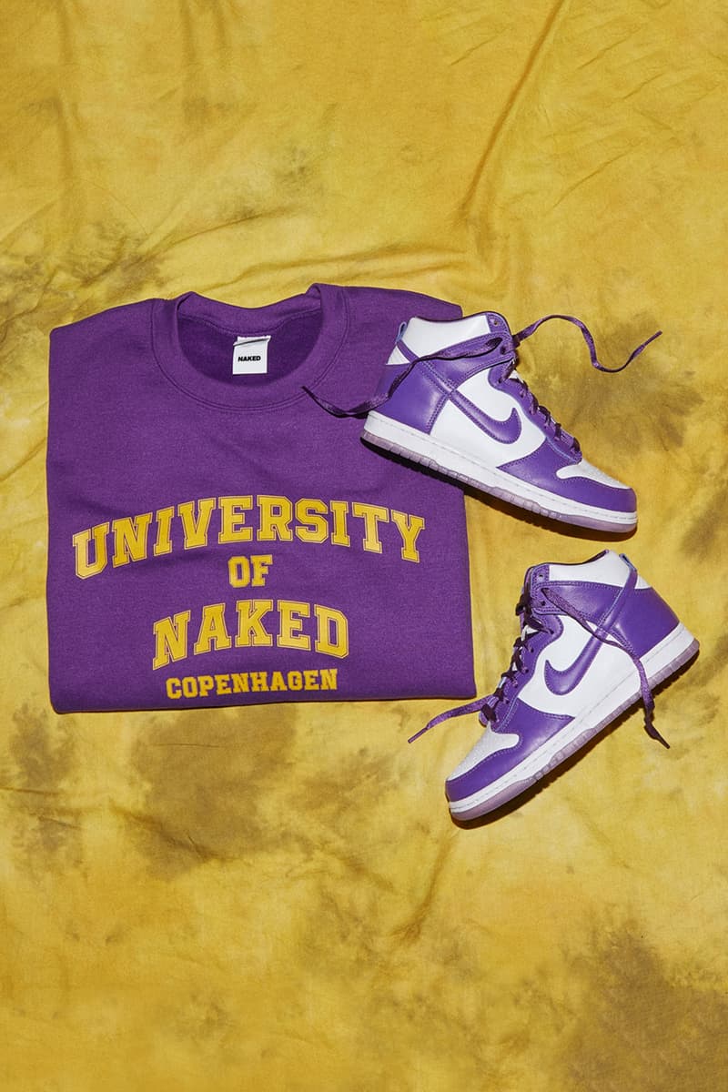 naked copenhagen university editorial nike dunk high sp varsity purple malala fund education fund