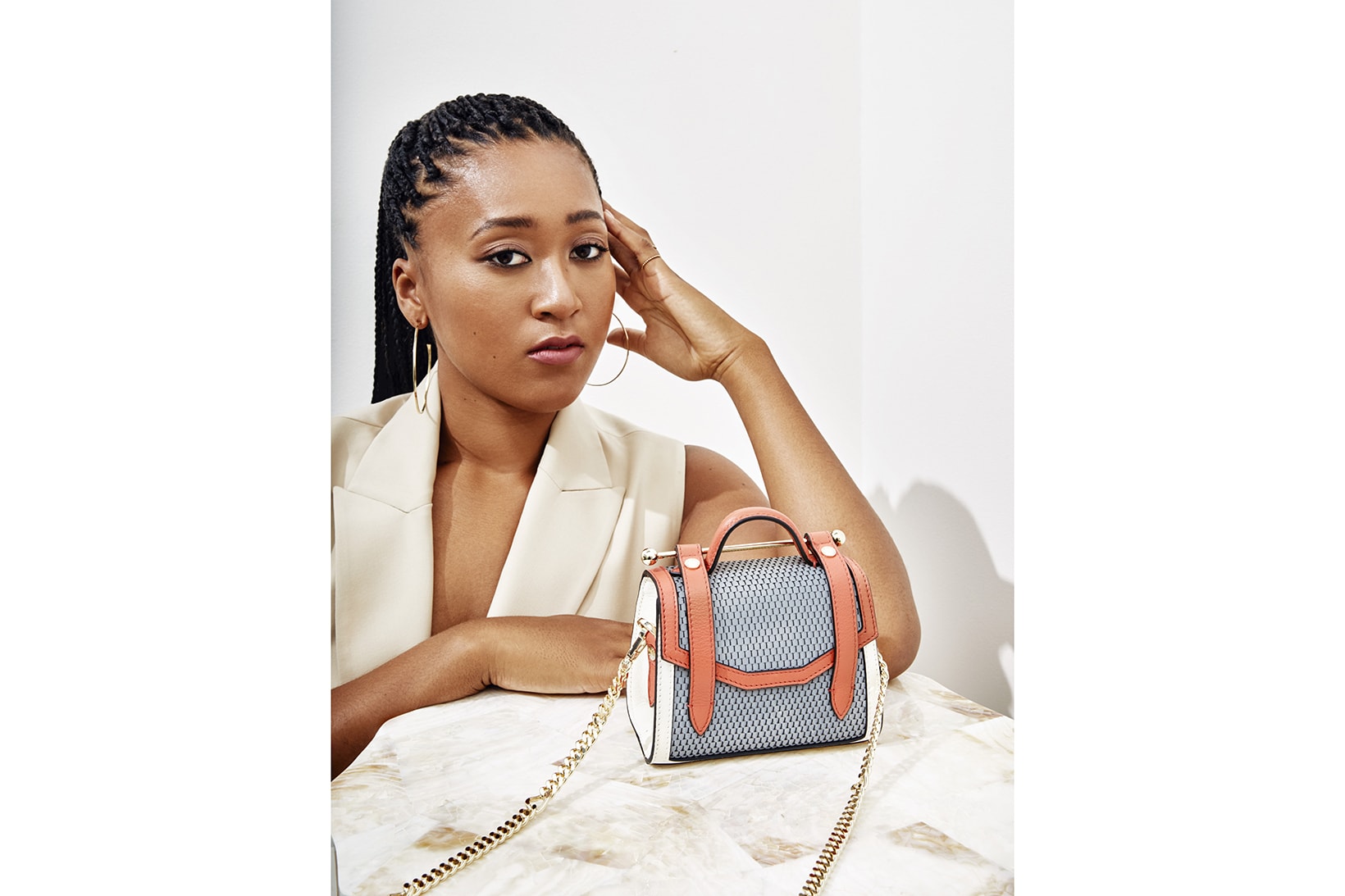 Naomi Osaka x Strathberry Bag Collaboration Collection Campaign Ace Allegro