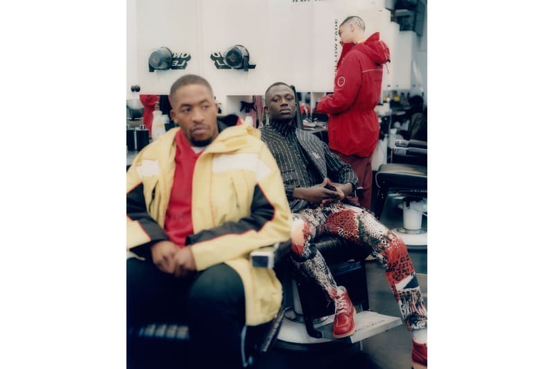 napa by martine rose napapijri fall winter campaign slidercuts barbershop jackets outerwear