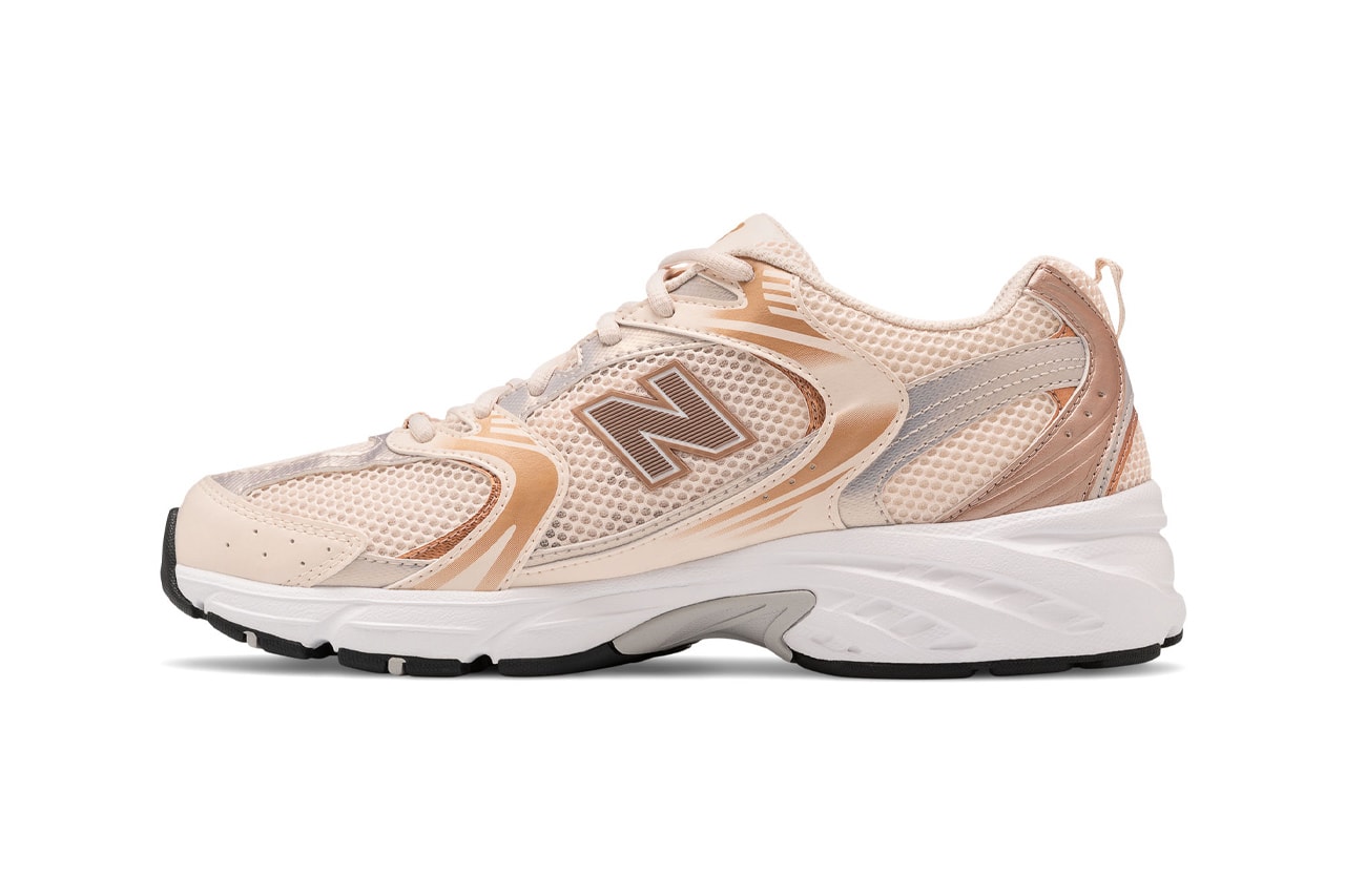 new balance 530 light pink rose gold pastel sneakers release nb