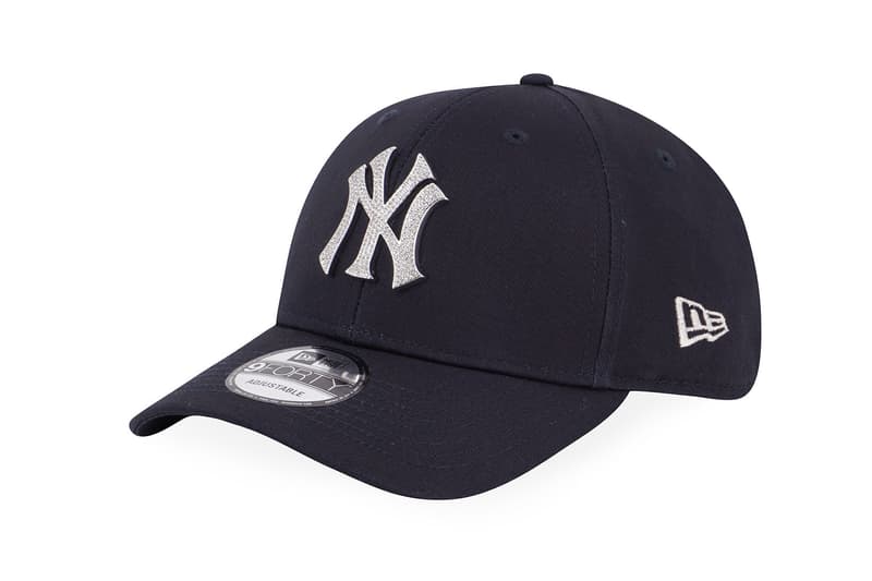 new era rhinestone collection 9forty hats caps new york yankees white gold accessories