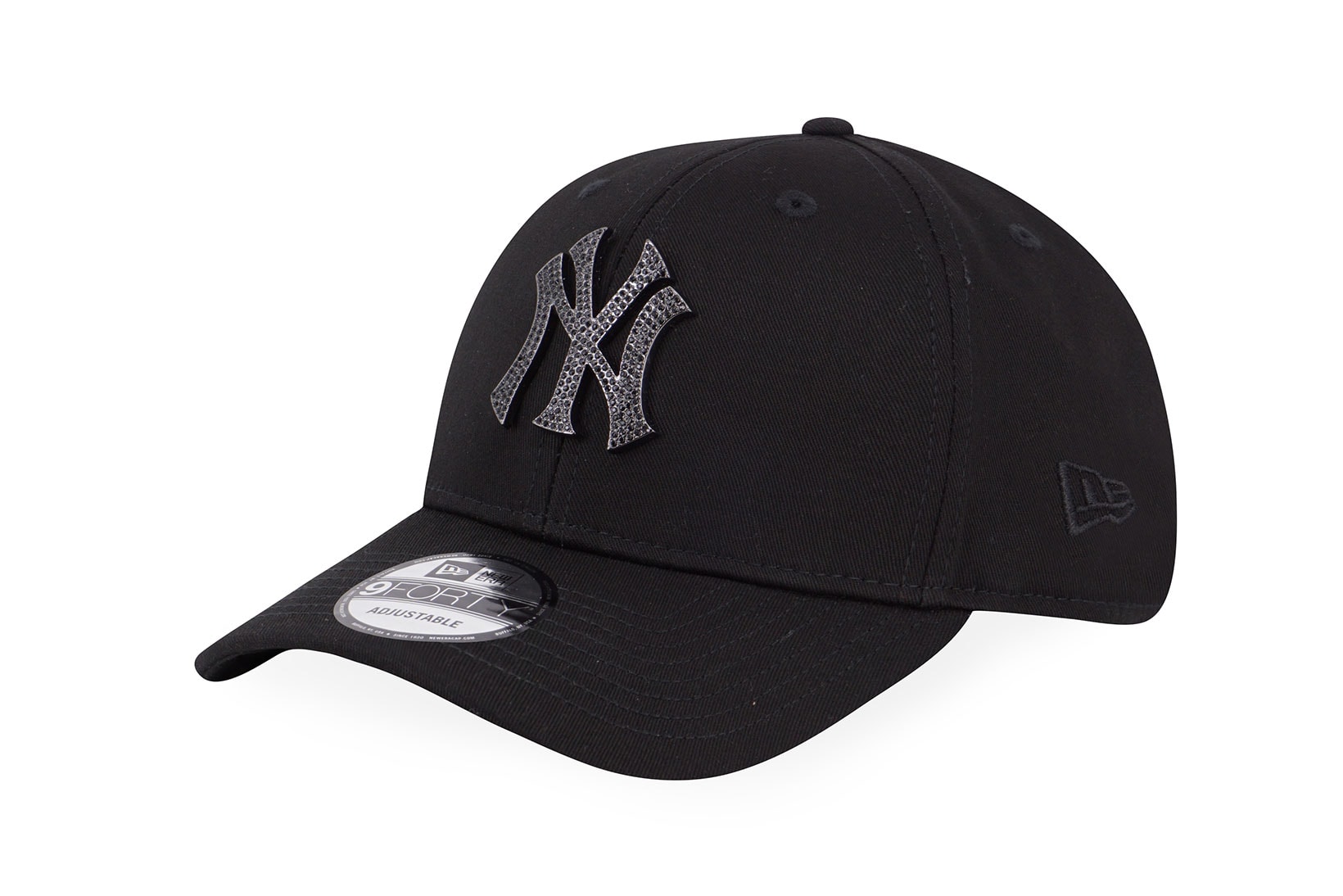 new era rhinestone collection 9forty hats caps new york yankees white gold accessories