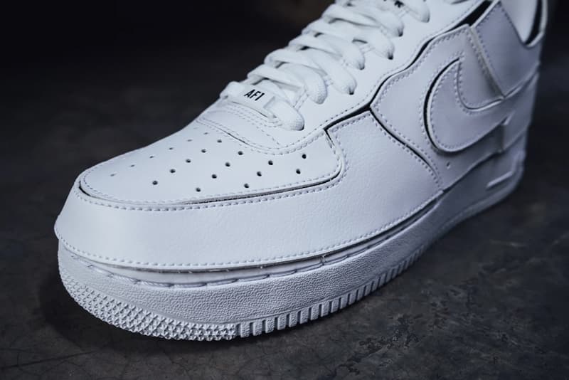 nike air force 1/1 customizable sneakers velcro overlays cosmic clay white black orange release info