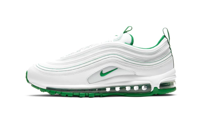 green and white air max