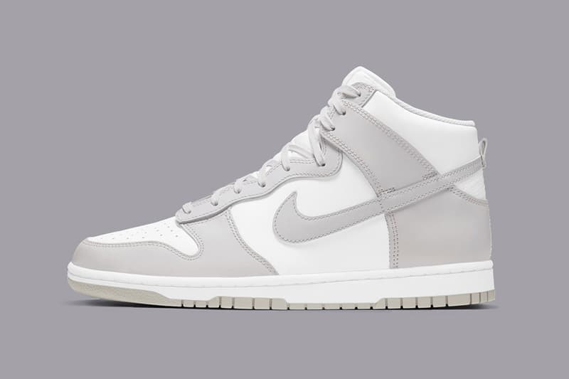 nike dunk high new colorway 2021 release vast grey gray white