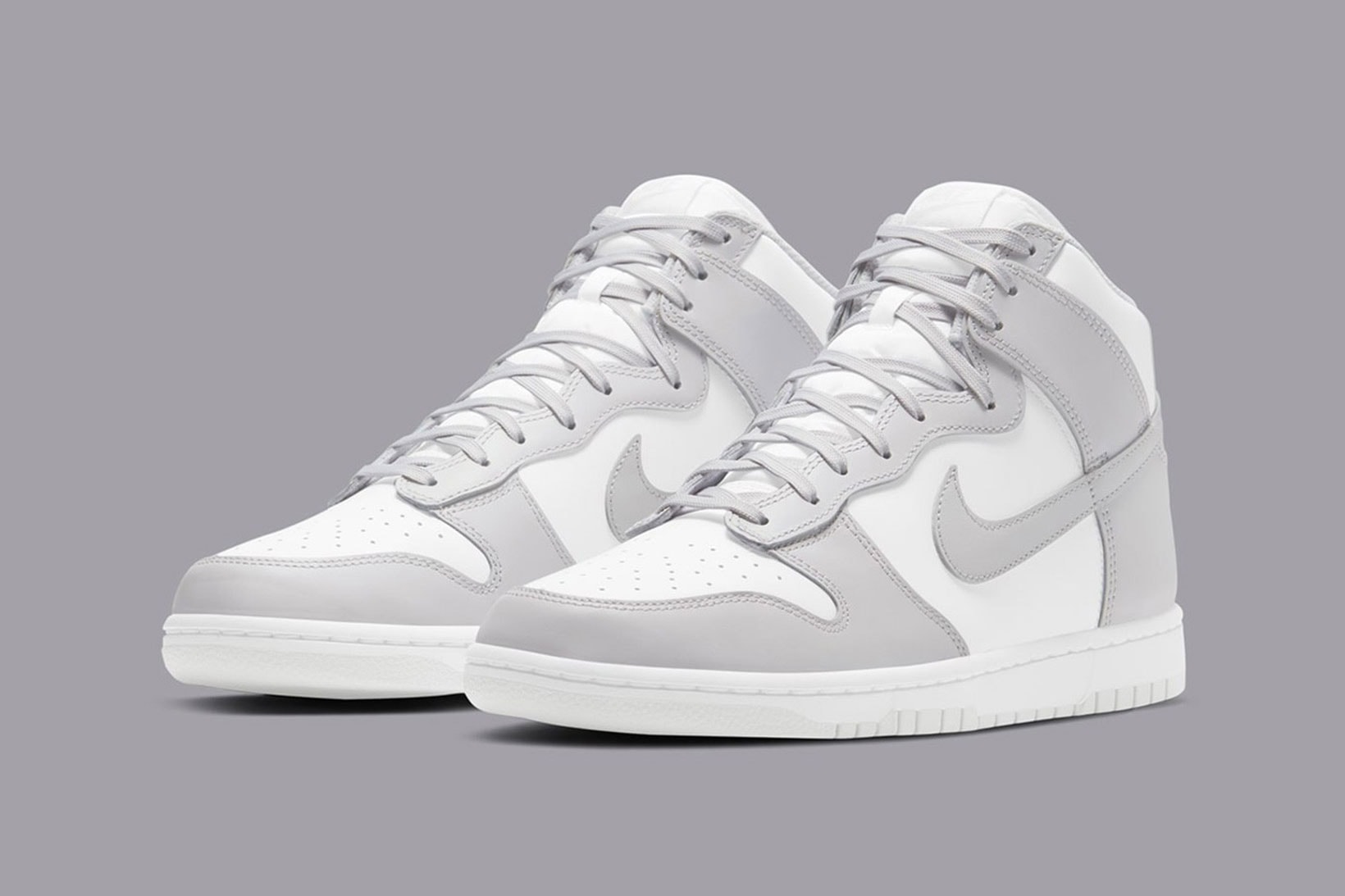 nike dunk high new colorway 2021 release vast grey gray white