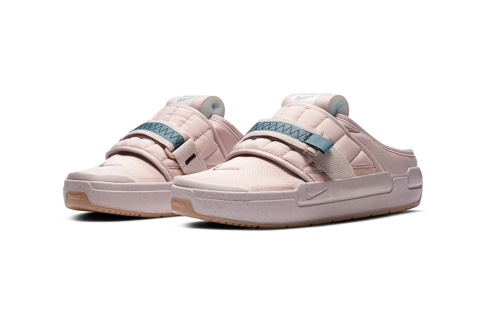 nike offline mules sandals slippers dusty pink colorway footwear shoes stone mauve