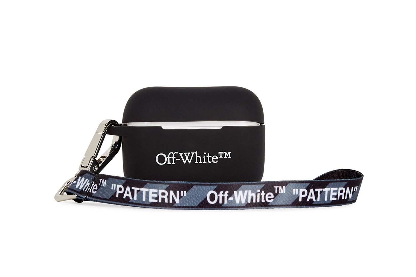 off white airpods pro cases covers black logo pattern strap