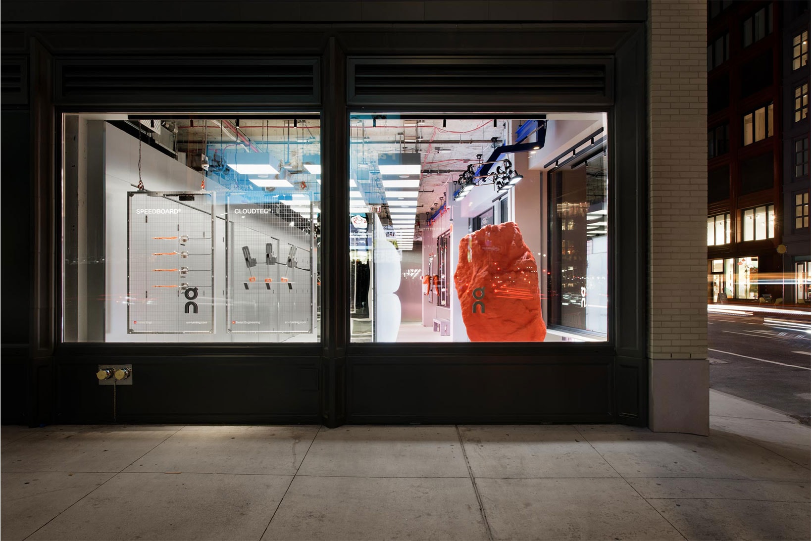 on swiss performance running sneakers brand new york city nyc flagship opening location