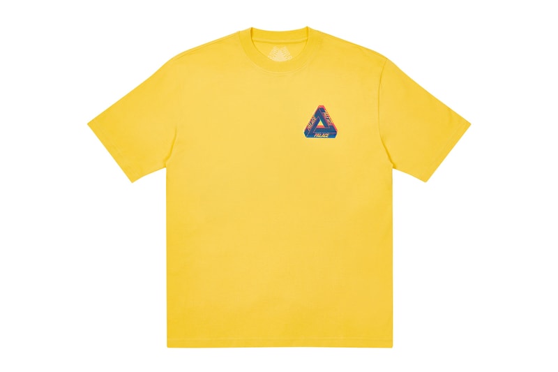 palace skateboards holiday drop 5 yellow t-shirts tees release when to buy