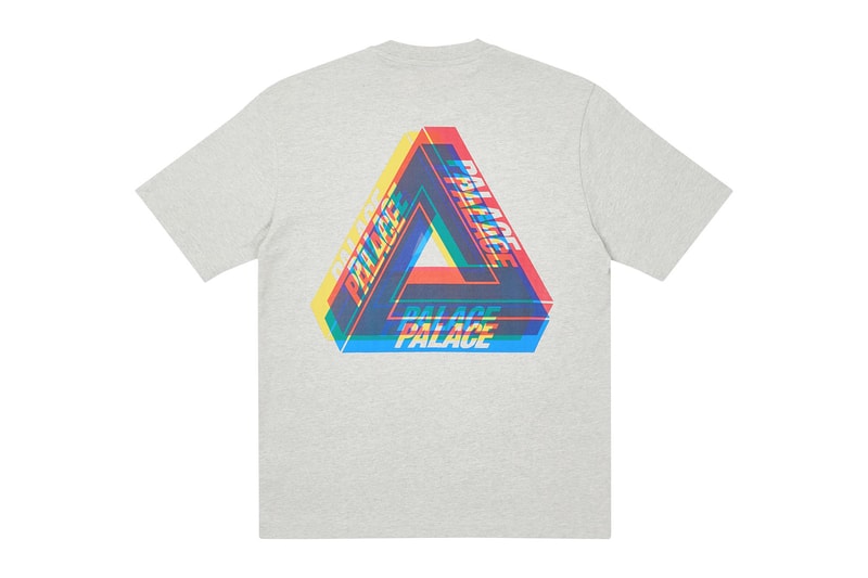 palace skateboards holiday drop 5 gray t-shirts tees release when to buy