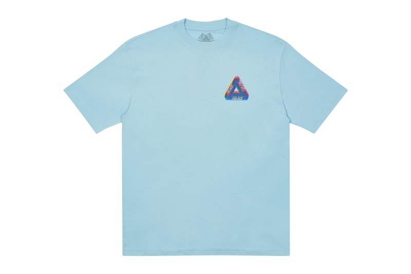 palace skateboards holiday drop 5 sky blue t-shirts tees release when to buy