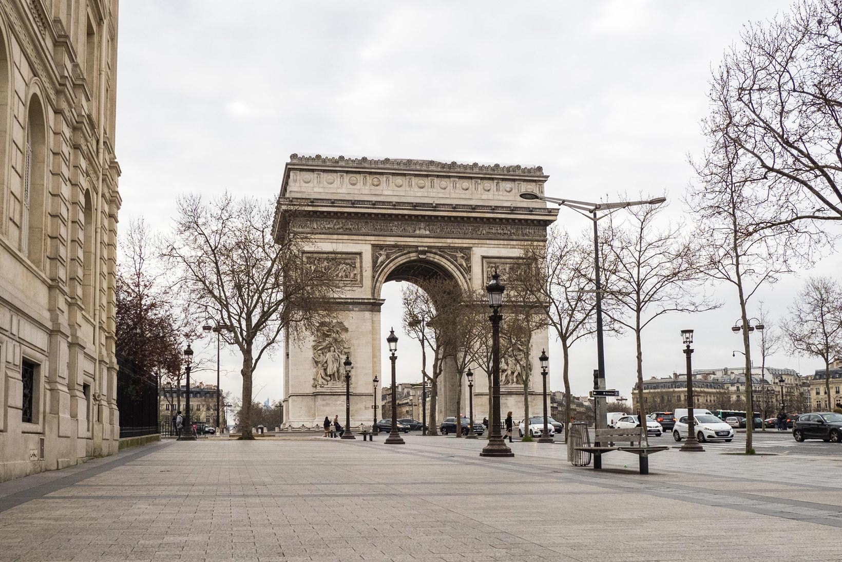Paris Arc de Triomphe Champs Elysees Avenue Street