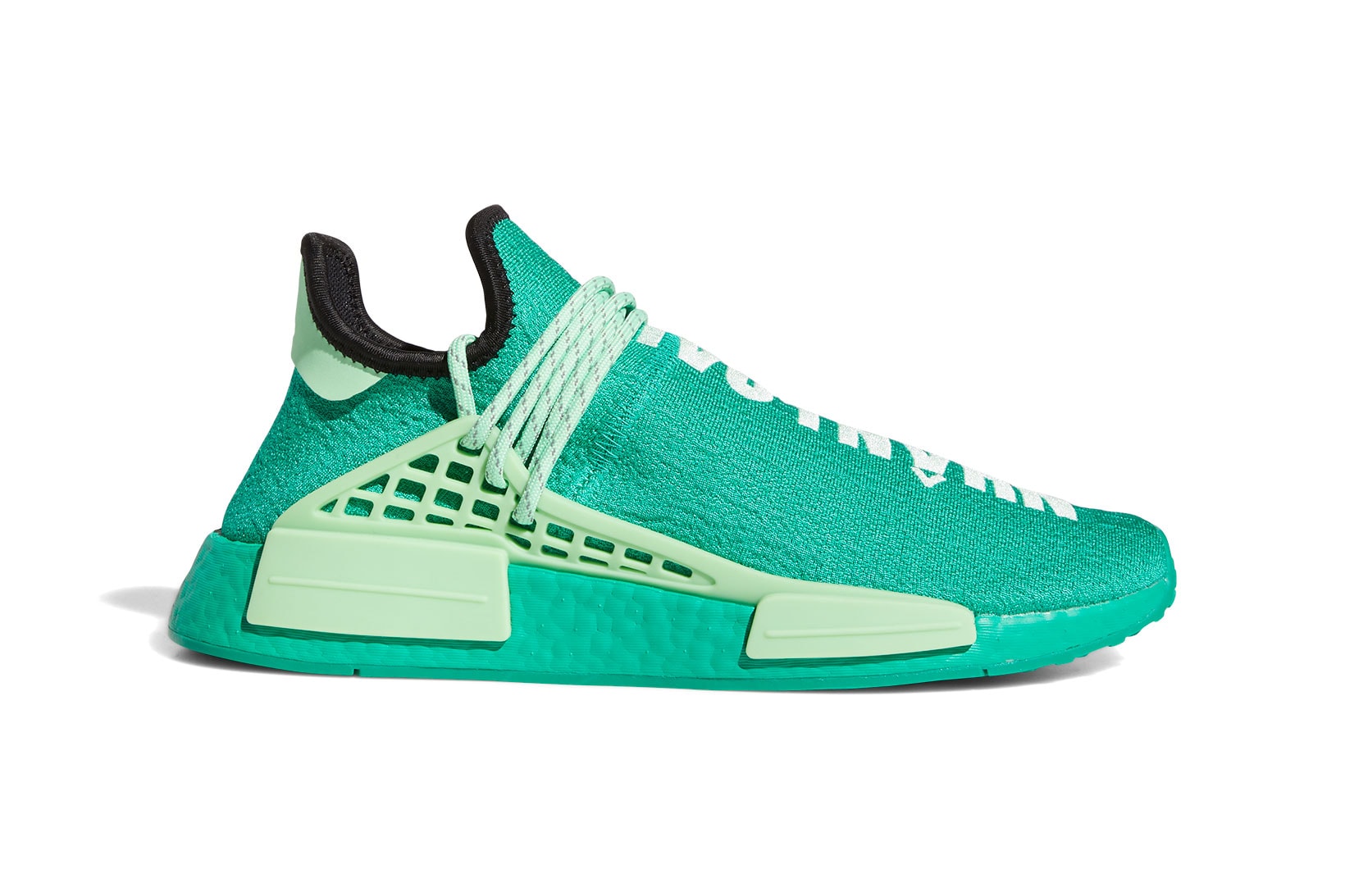 pharrell williams adidas originals pw hu nmd collaboration sneakers mint green new colorway sneakerhead footwear shoes 