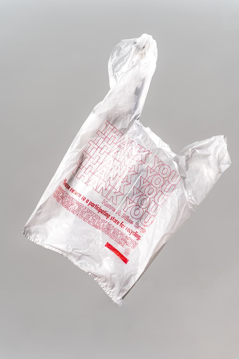 plastic thank you shopping bags packaging material recycle donate united states