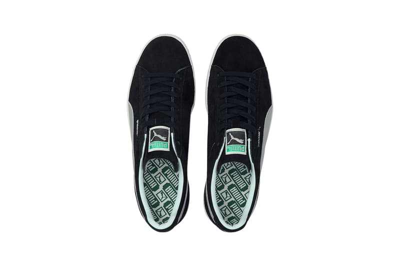 PUMA Suede VTG Black Silver Metallic Leather