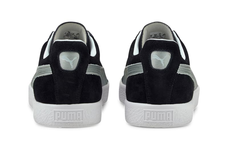 PUMA Suede VTG Black Silver Metallic Leather