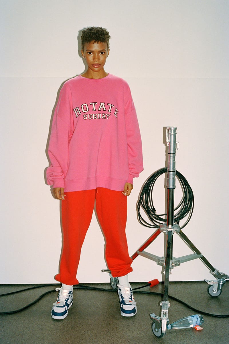 rotate sunday pink sweatshirt