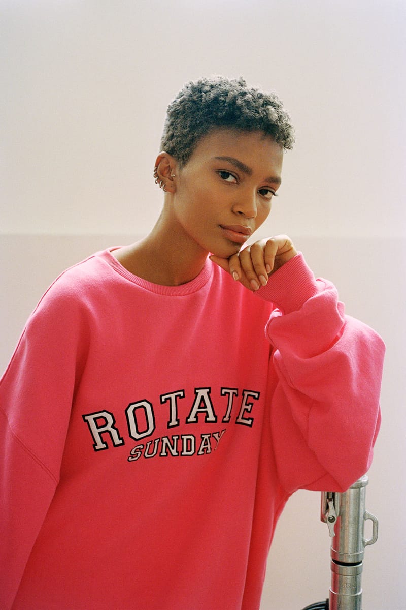 rotate sunday pink sweatshirt