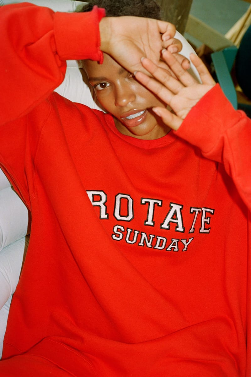 rotate sunday pink sweatshirt