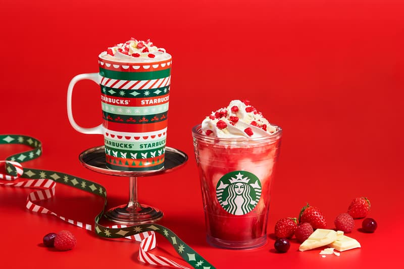 Starbucks Holiday Drinks Menu Matcha x Matcha White Chocolate Latte Frappuccino Japan