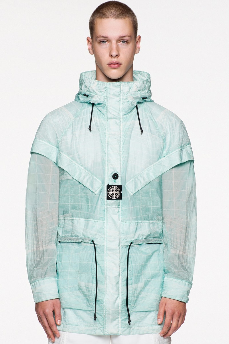 Stone Island Spring/Summer 2021 Pastel Outerwear Pink Turquoise Blue Techwear Collection