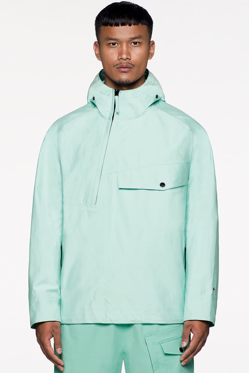 Stone Island Spring/Summer 2021 Pastel Outerwear Pink Turquoise Blue Techwear Collection