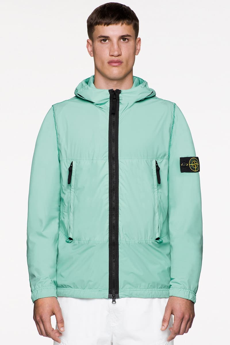 Stone Island Spring/Summer 2021 Pastel Outerwear Pink Turquoise Blue Techwear Collection