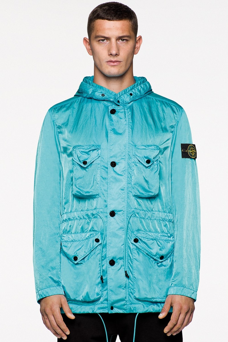 Stone Island Spring/Summer 2021 Pastel Outerwear Pink Turquoise Blue Techwear Collection