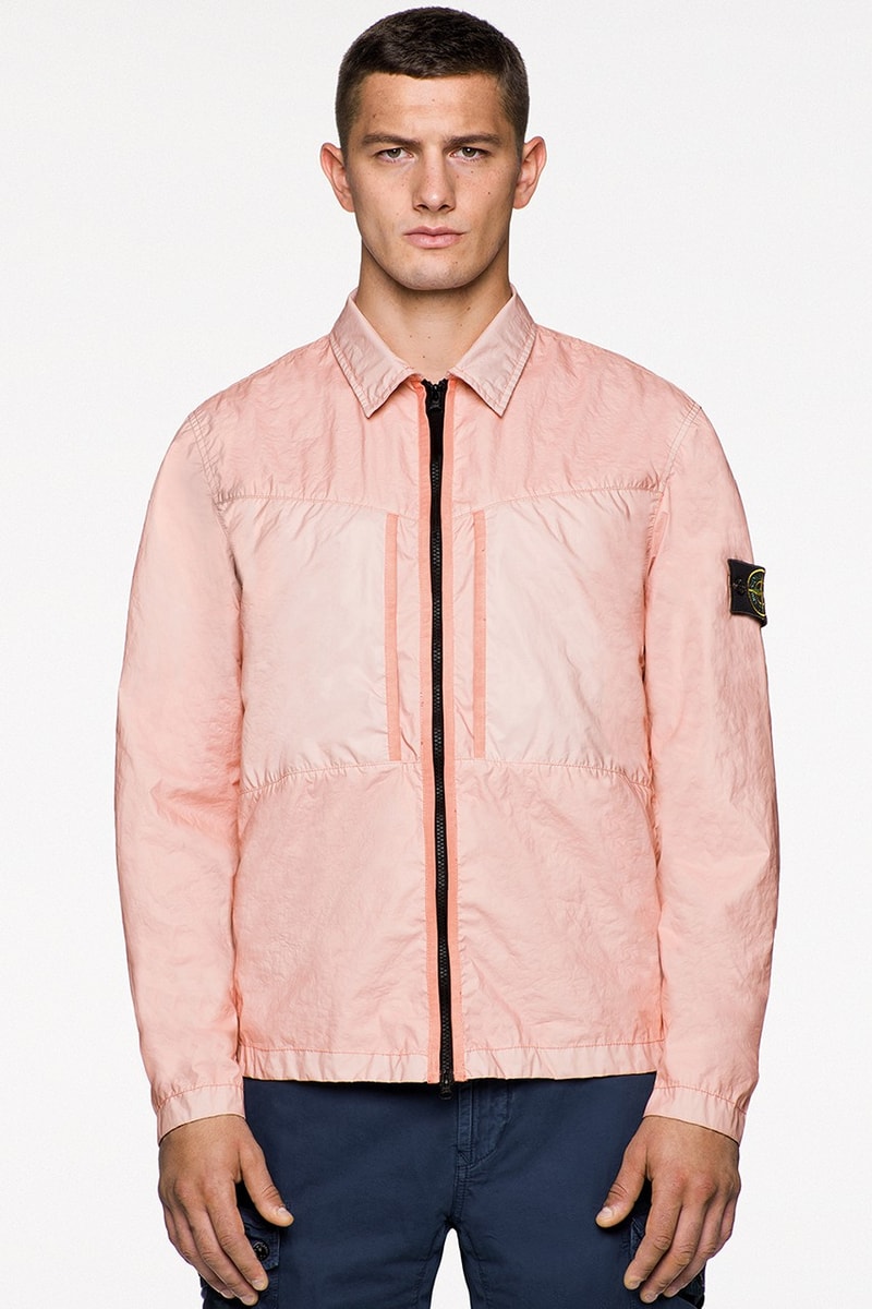 Stone Island Spring/Summer 2021 Pastel Outerwear Pink Turquoise Blue Techwear Collection