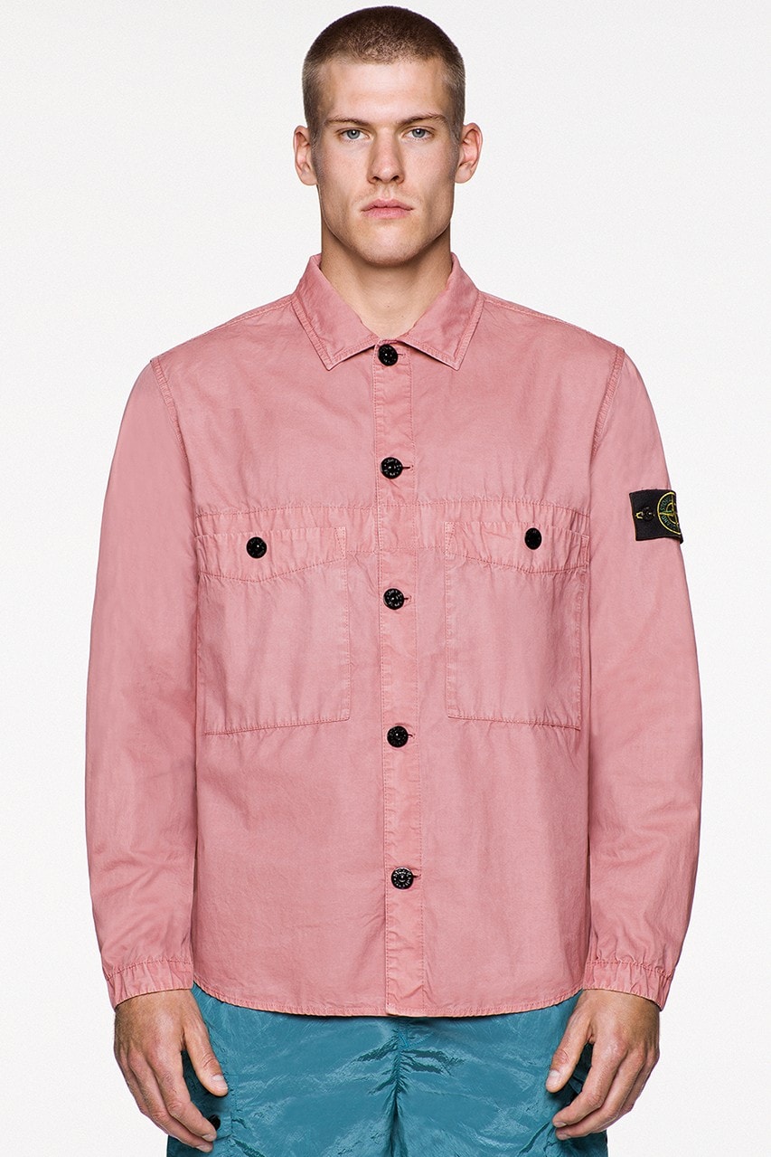 Stone Island Spring/Summer 2021 Pastel Outerwear Pink Turquoise Blue Techwear Collection