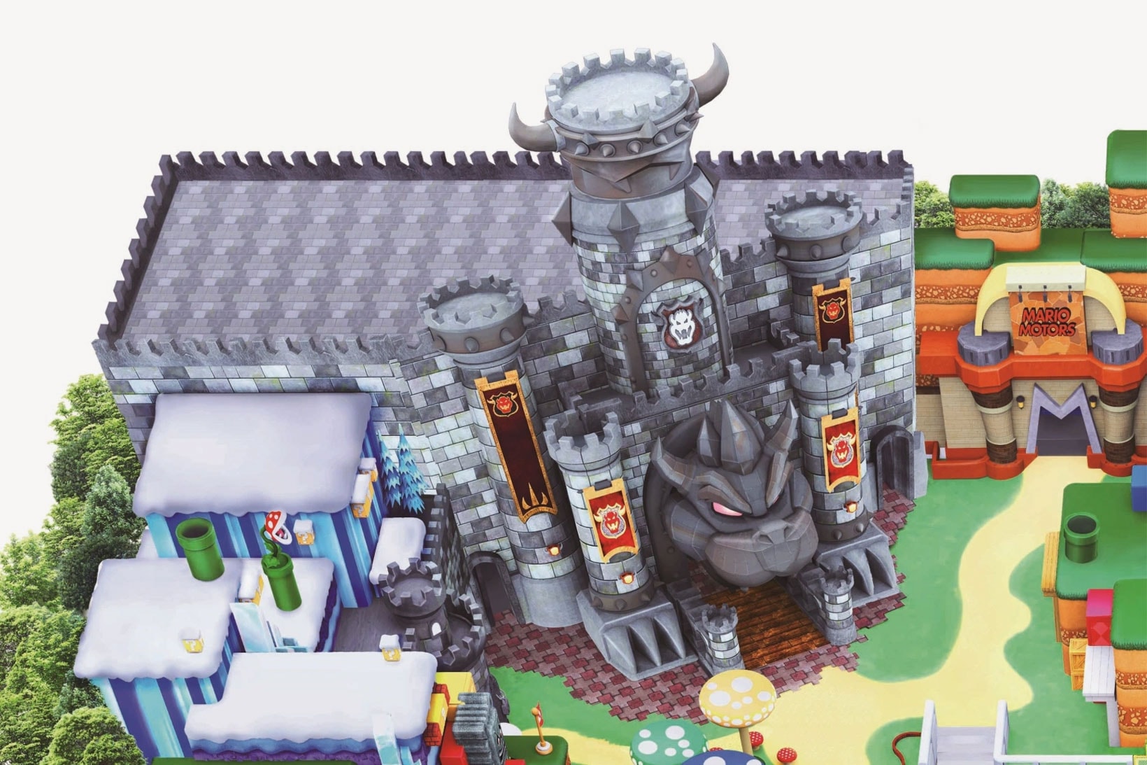 super nintendo world osaka japan theme park opening map official look koopa bowser castle