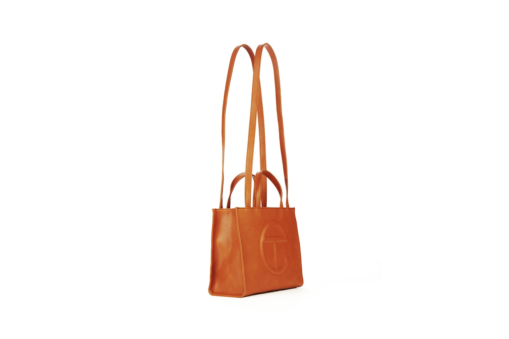 telfar clemens medium tan shopping designer bag restock accessories