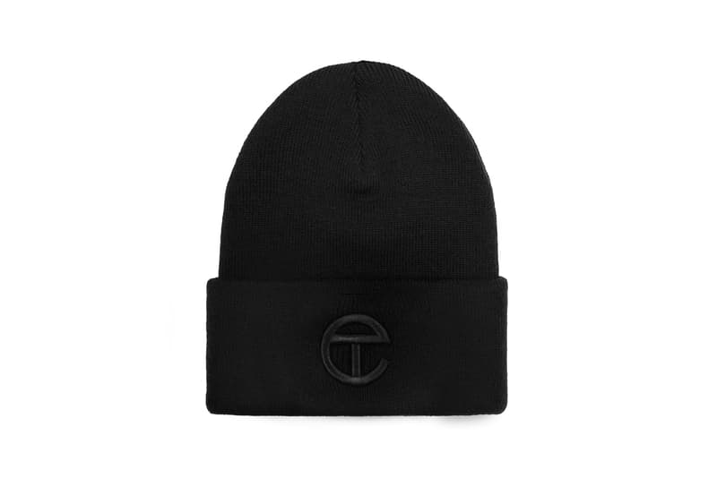 Telfar Logo Beanie Black White Hat