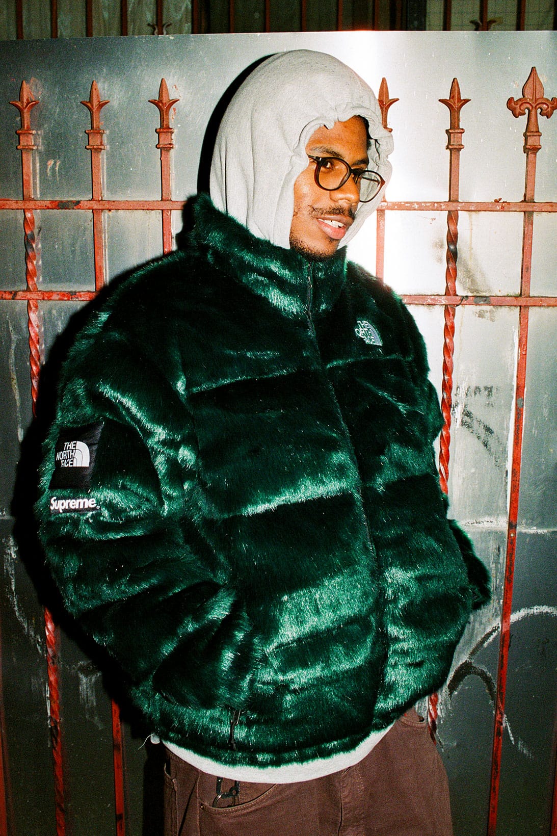 the north face green coat