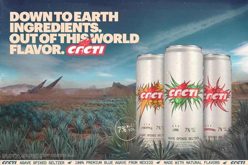 Travis Scott CACTI Agave Spiked Seltzer Brand Alcohol Flavors Can