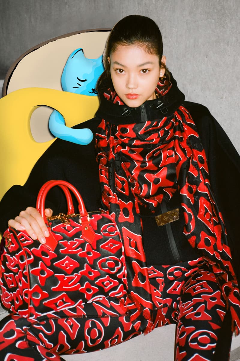 Urs Fischer x Louis Vuitton Collaboration Collection Bag Pochette Hoodie Logo Monogram