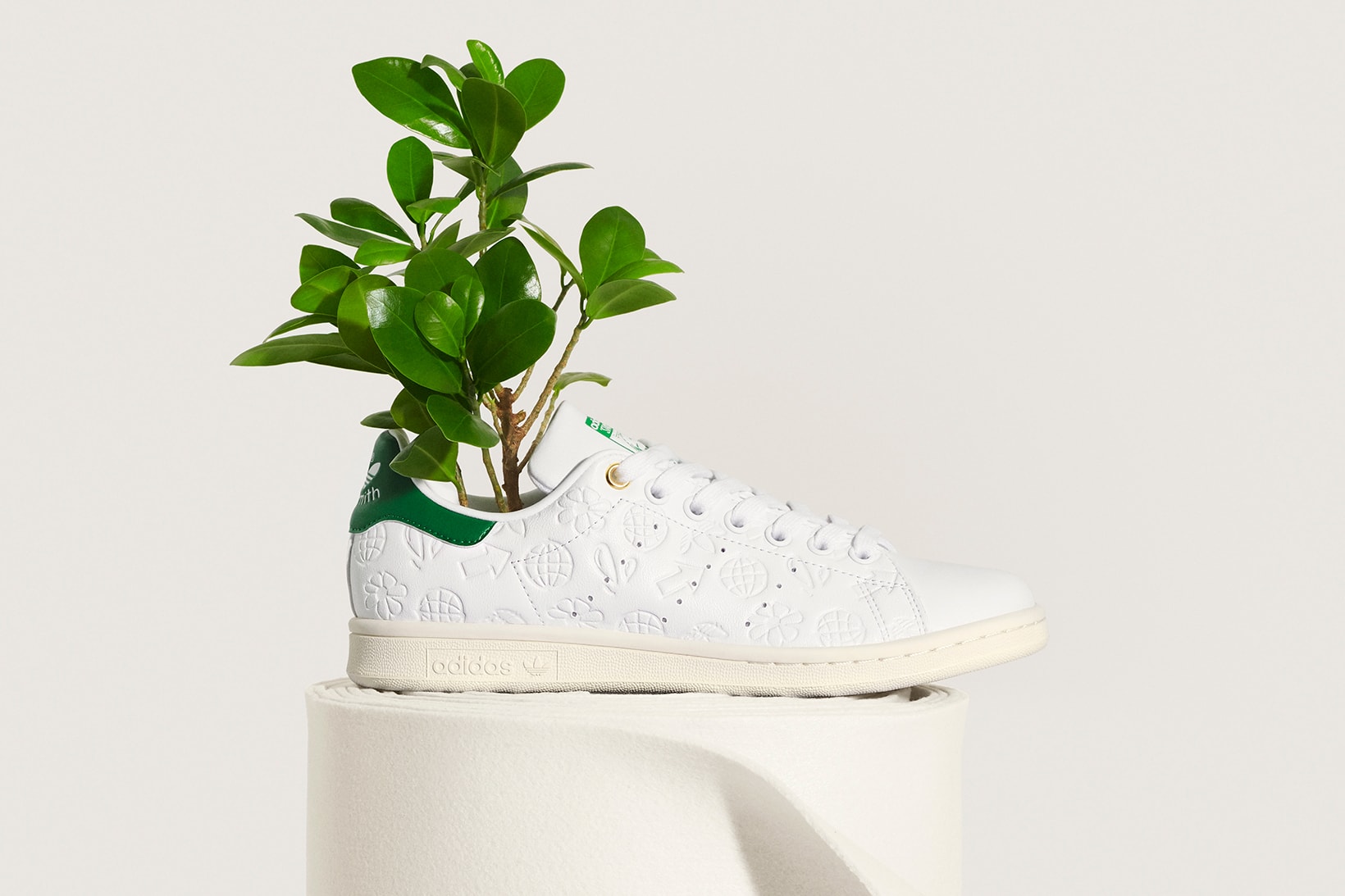 adidas originals stan smith primegreen sustainable sneakers white colorway footwear shoes sneakerhead