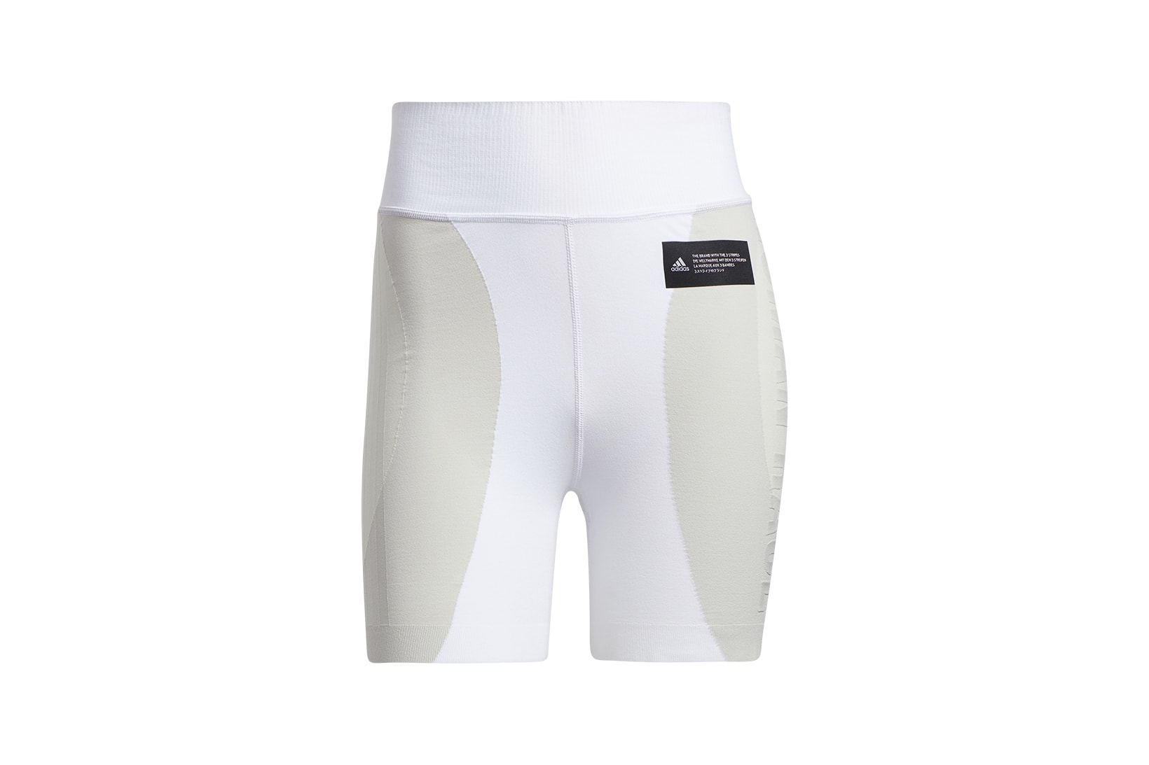 adidas pharrell williams pw primeknit fine collaboration activewear white bike shorts