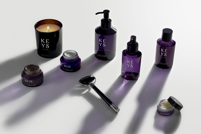 alicia keys soulcare skincare full collection golden cleanser be luminous exfoliator harmony mask reviving aura mist comforting balm skin transformation cream sage oat milk candle obsidian face roller skin transformation cream