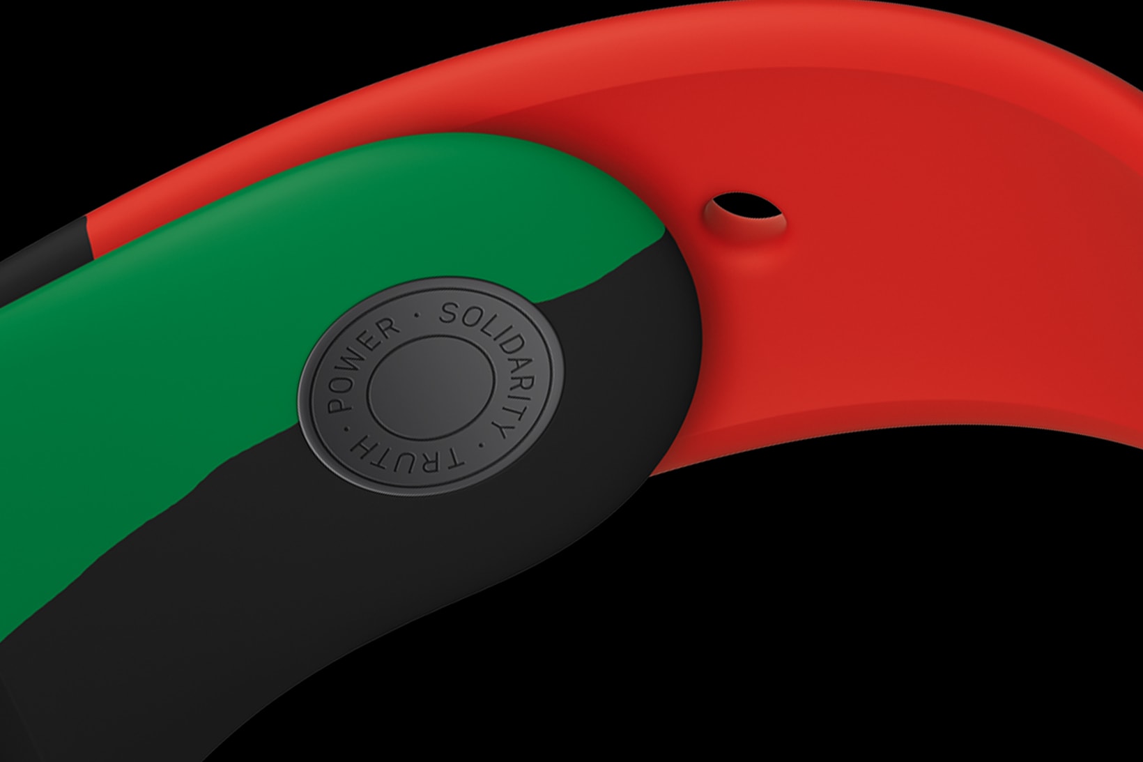 apple black history month unity collection watch series 6 sport band green red