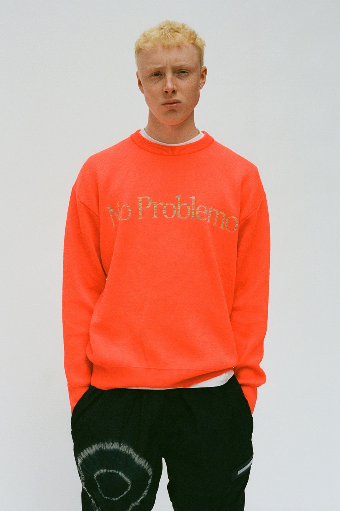 aries spring summer ss21 collection lookbook orange sweater no problem