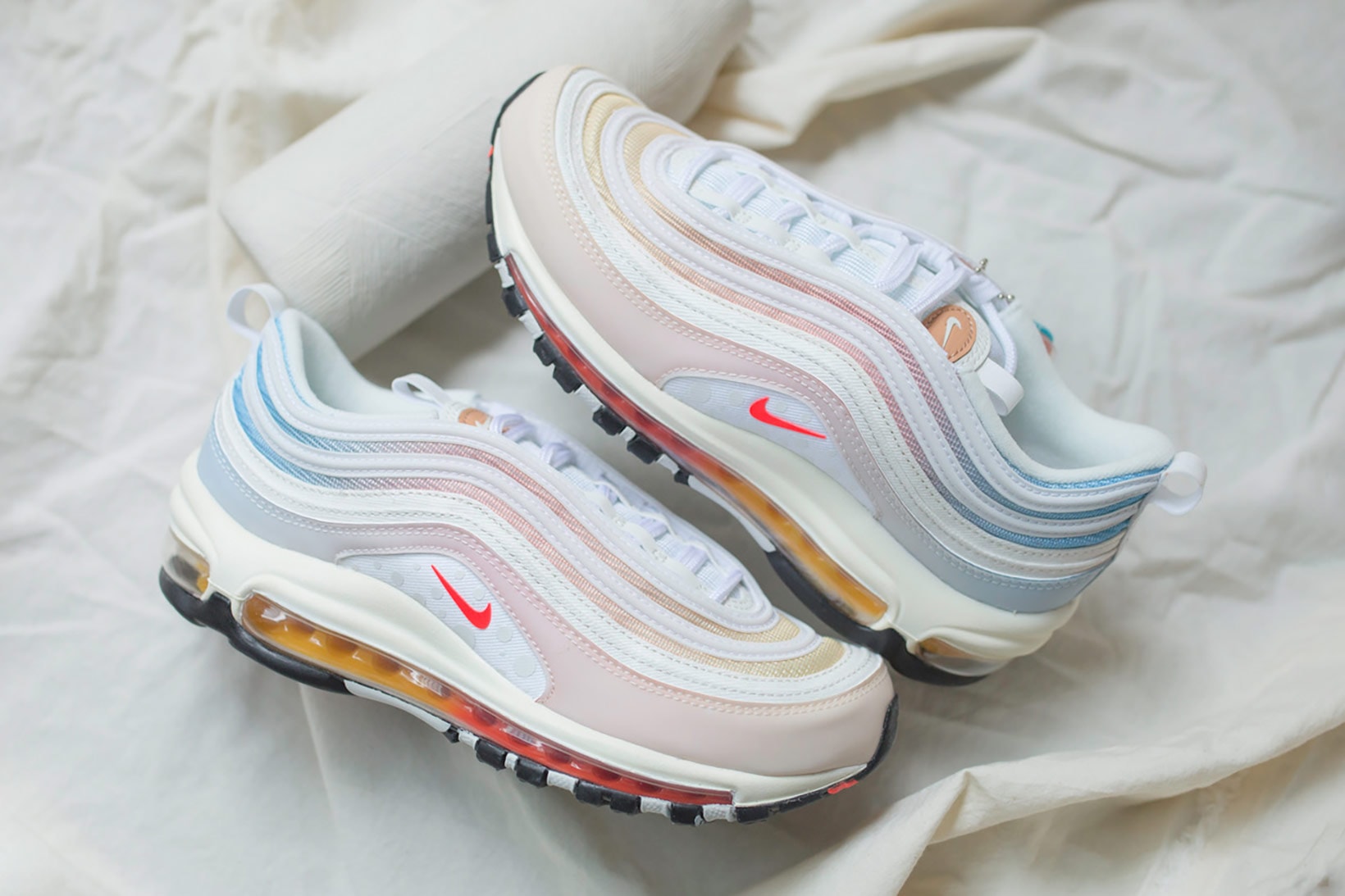Nike Air Max 97 The Future Is In the Air White Pink Pastel Blue