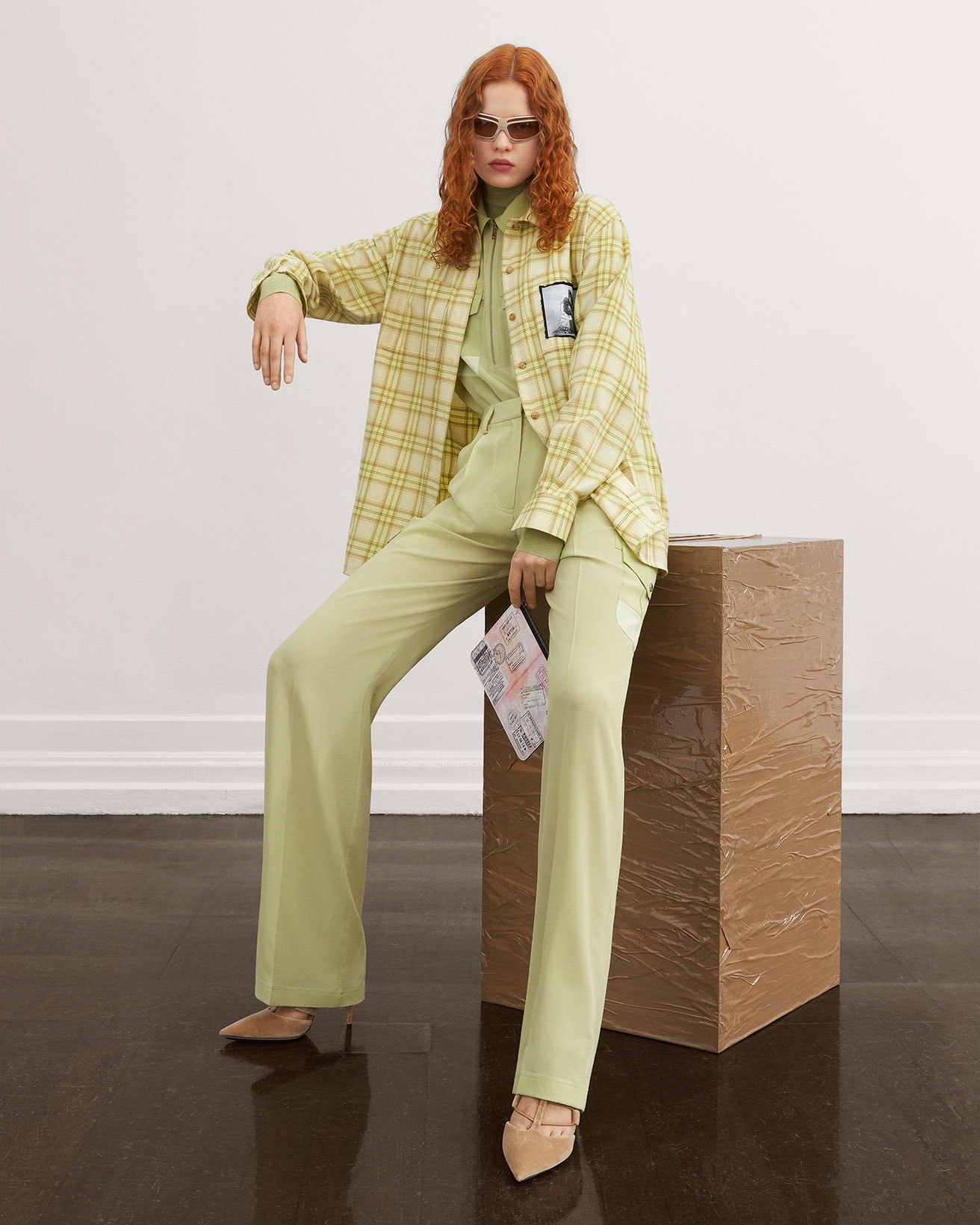 burberry fall winter fw21 pre-collection riccardo tisci plaid check shirt trousers pants